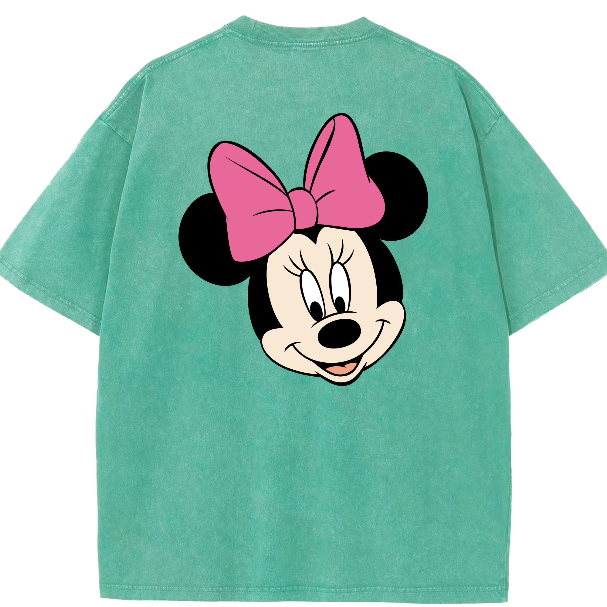 （画像用） ミッキーマウス Mickey Mouse 綿100% ヴィンテージ風 半袖Tシャツ（背面プリント）